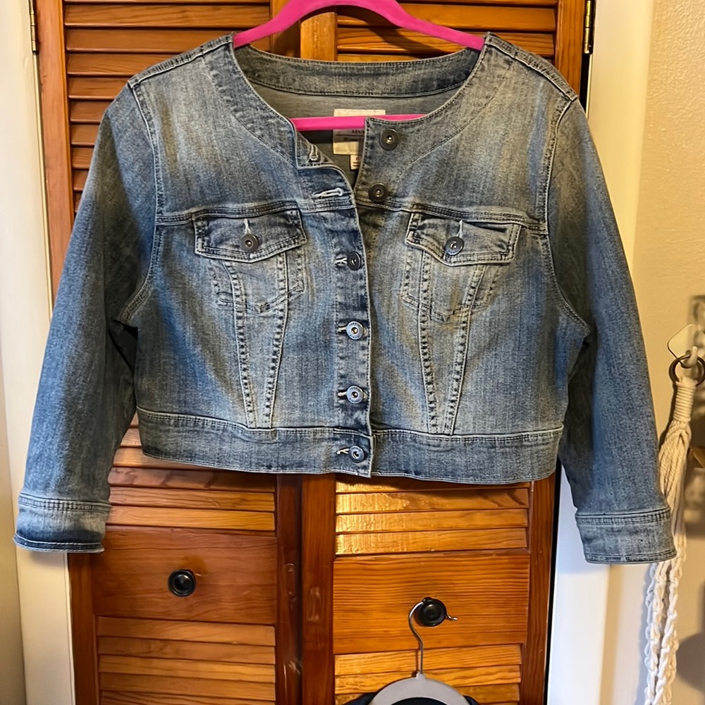 Torrid Cropped Denim Jacket